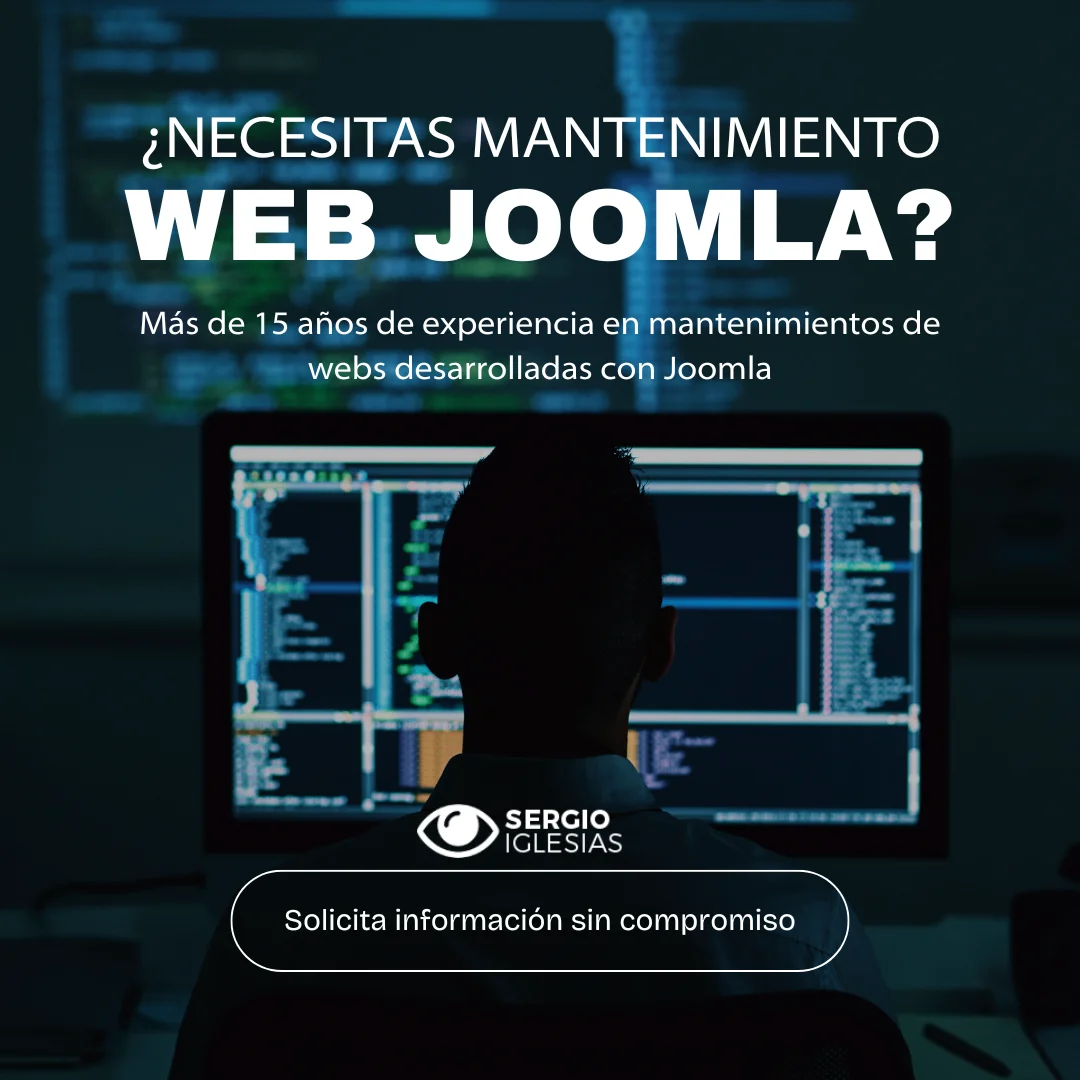 Servicio de Mantenimiento Web Joomla profesional