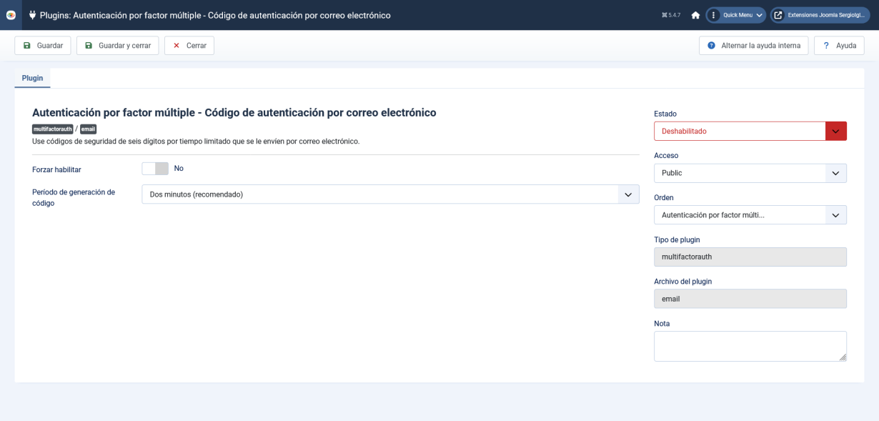 NFA Joomla - Plugin